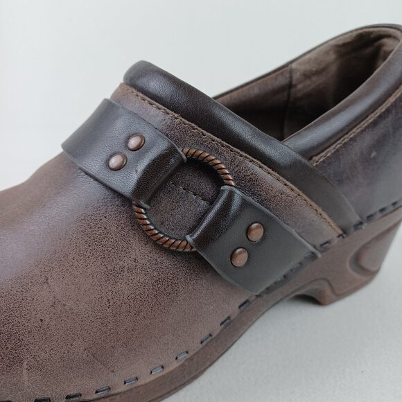 SOFFT Berit Chunky Heel Leather Clogs - Picture 6 of 16